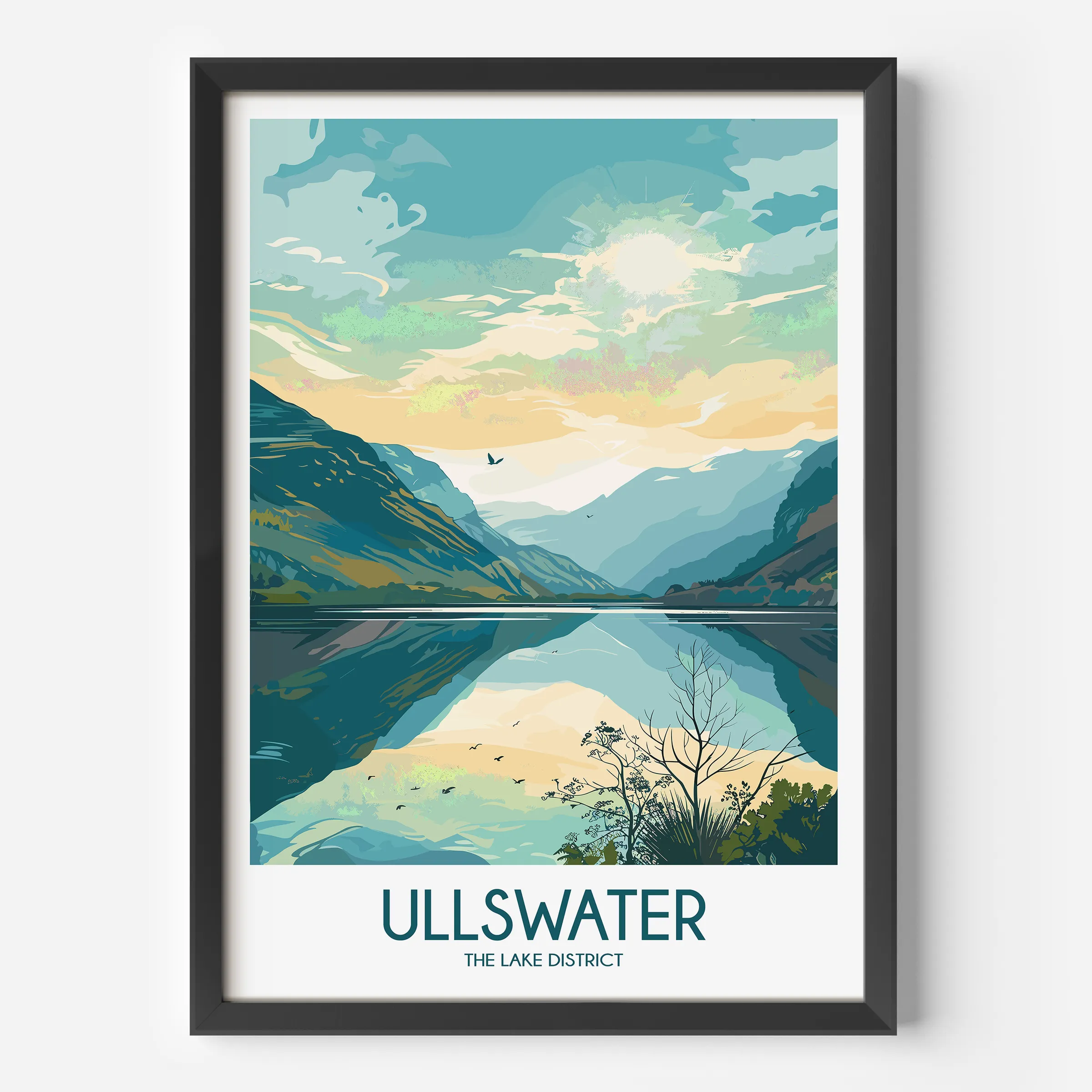 Ullswater Modern Travel Poster