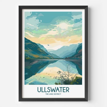 Ullswater Modern Travel Poster