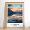 Ullswater Retro Travel Illustration