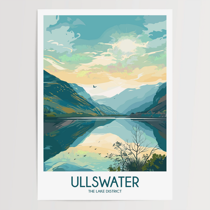 Ullswater Scenic Landscape Art