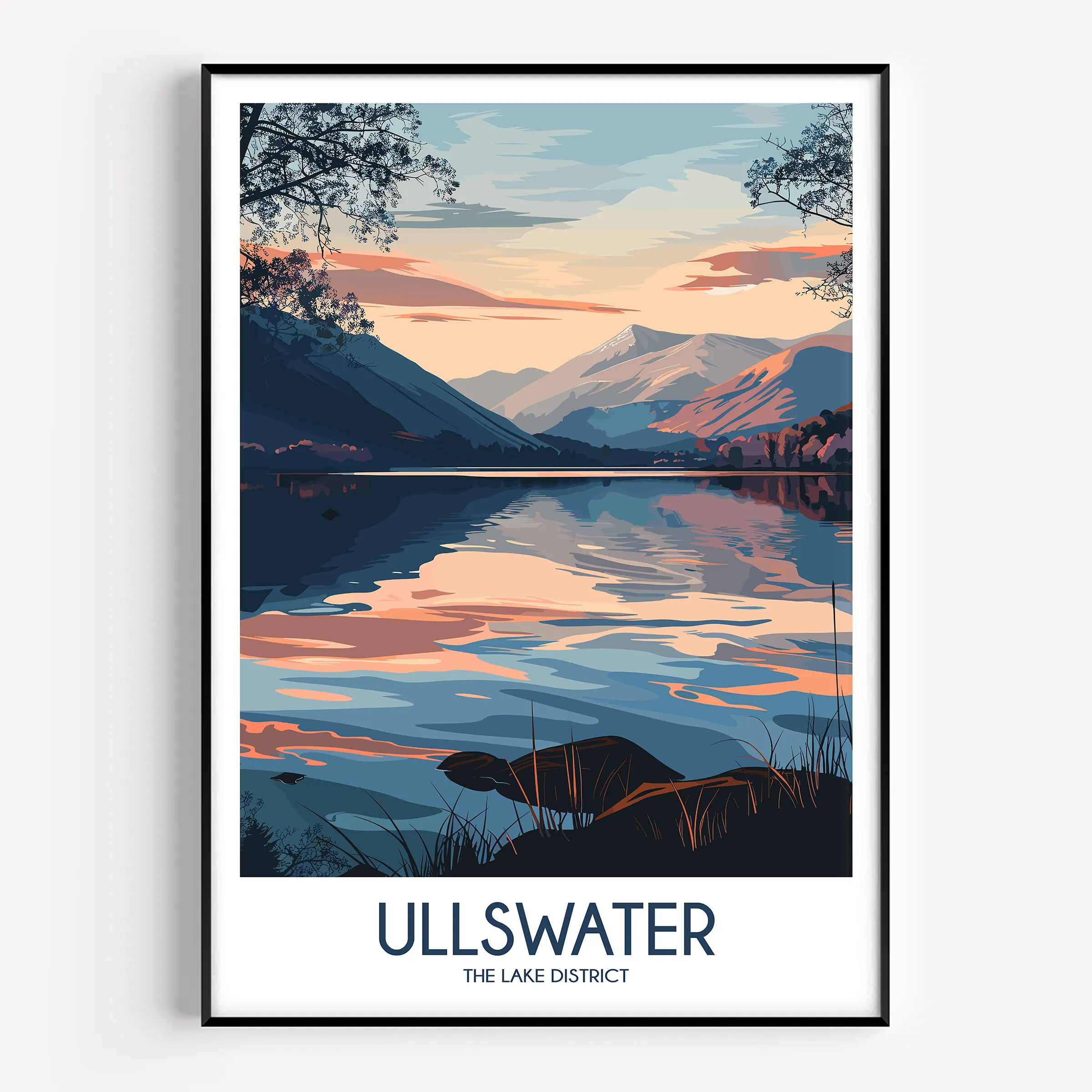 Ullswater Scenic Landscape Art