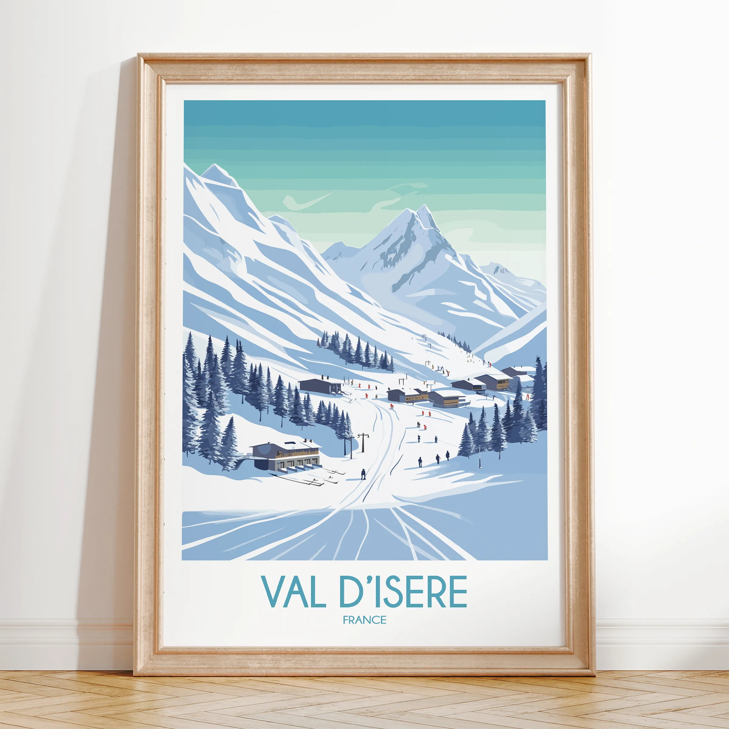 Val D'Isere Destination Art Gift