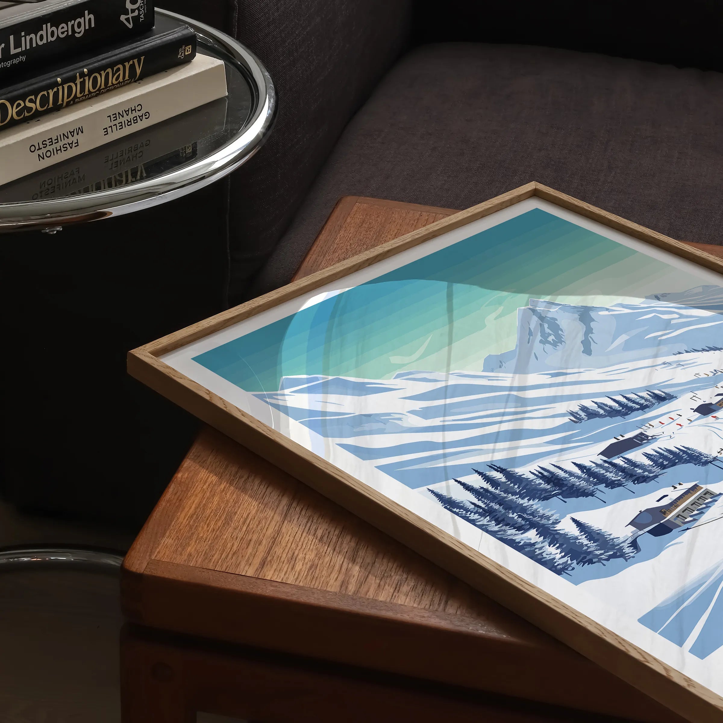 Val D'Isere Minimalist Wall Art