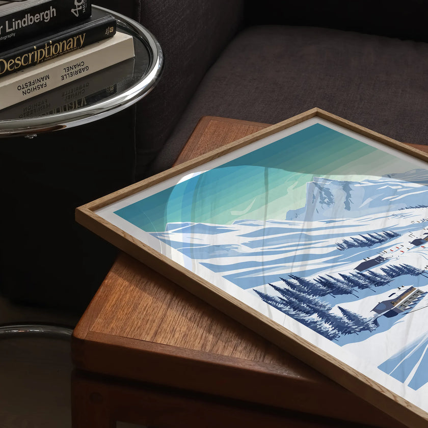 Val D'Isere Minimalist Wall Art