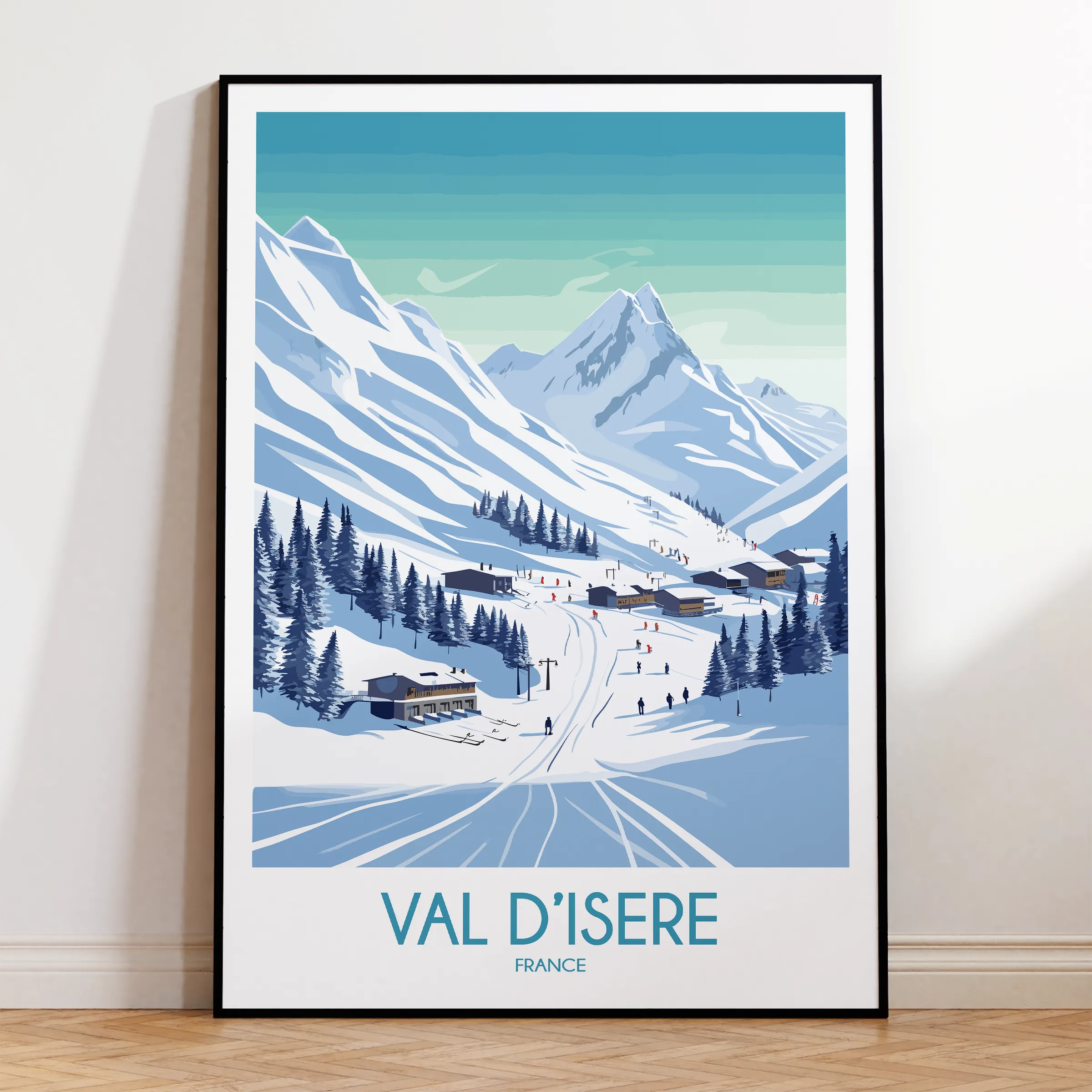 Val D'Isere Scenic Landscape Art