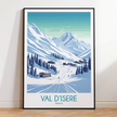Val D'Isere Scenic Landscape Art