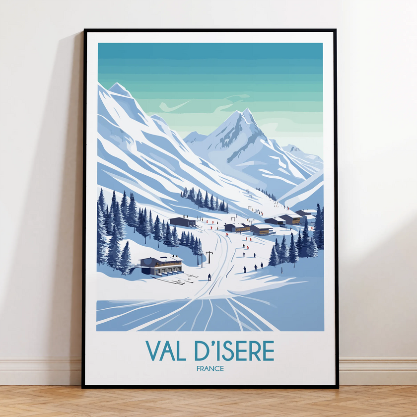 Val D'Isere Scenic Landscape Art