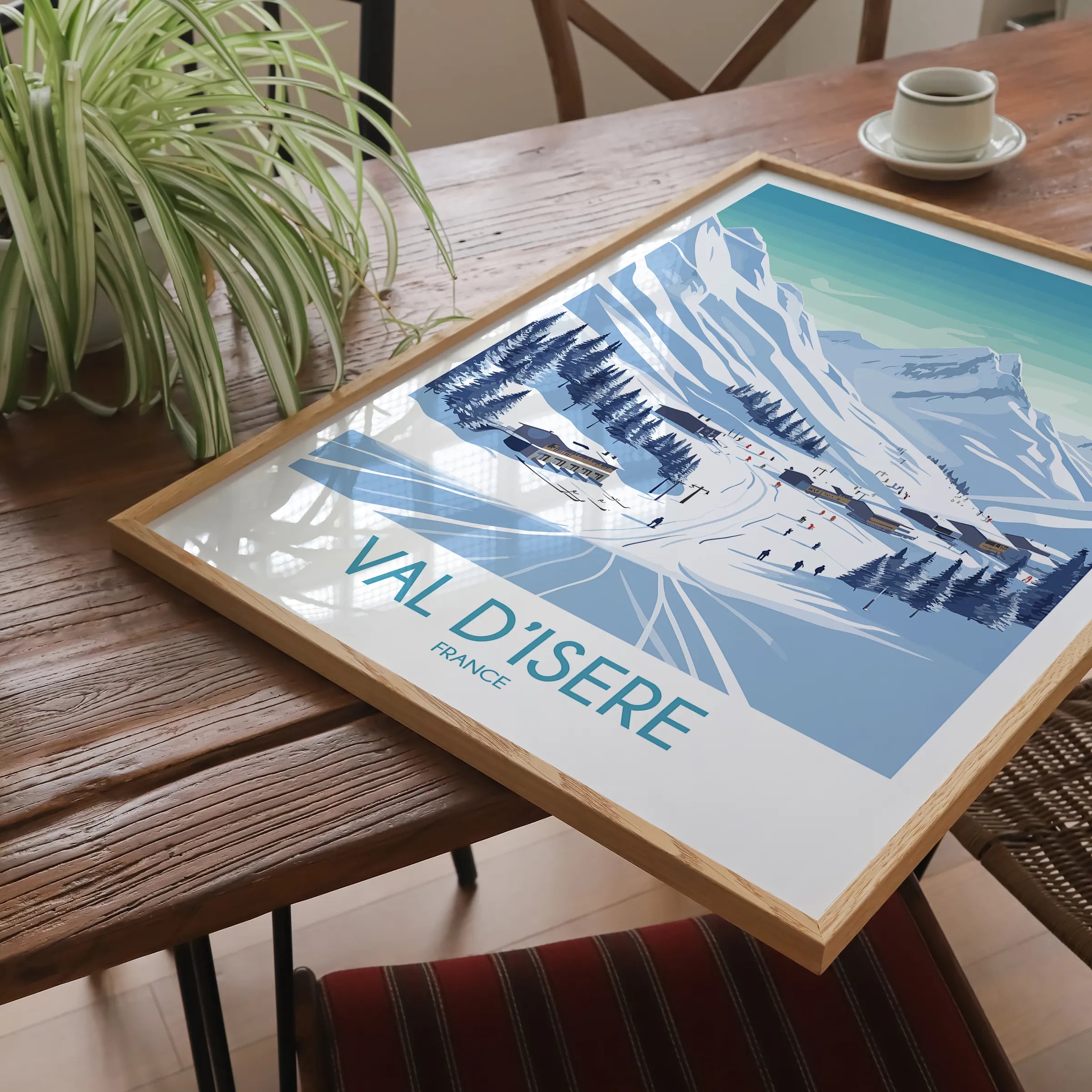 Val D'Isere Vintage Style Print