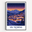Val Thorens Minimalist Wall Art