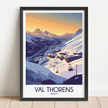 Val Thorens Modern Travel Poster