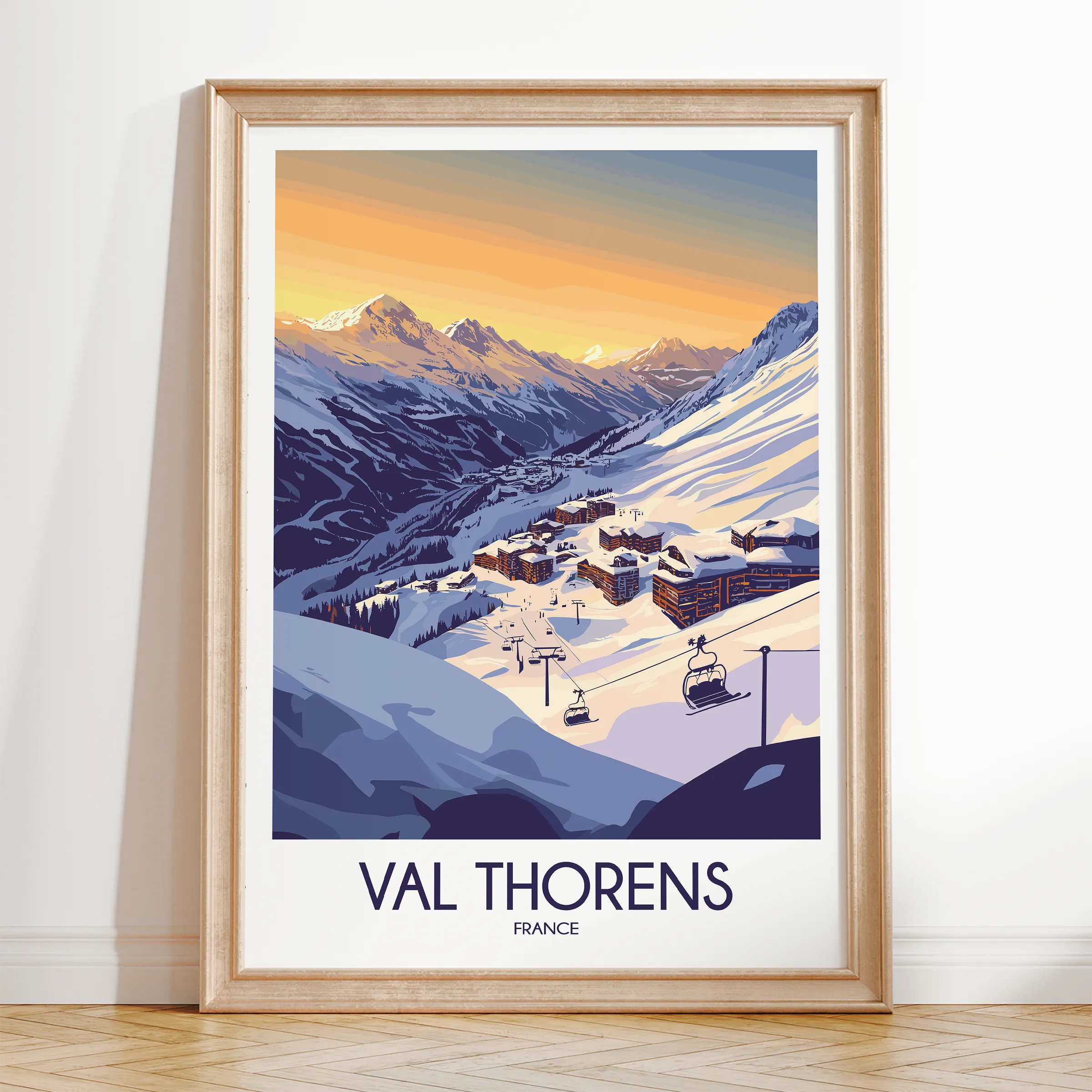 Val Thorens Souvenir Poster Print