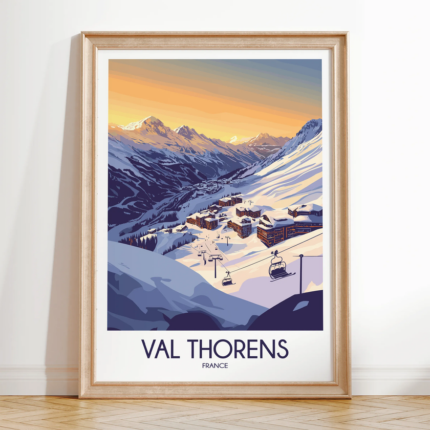 Val Thorens Souvenir Poster Print