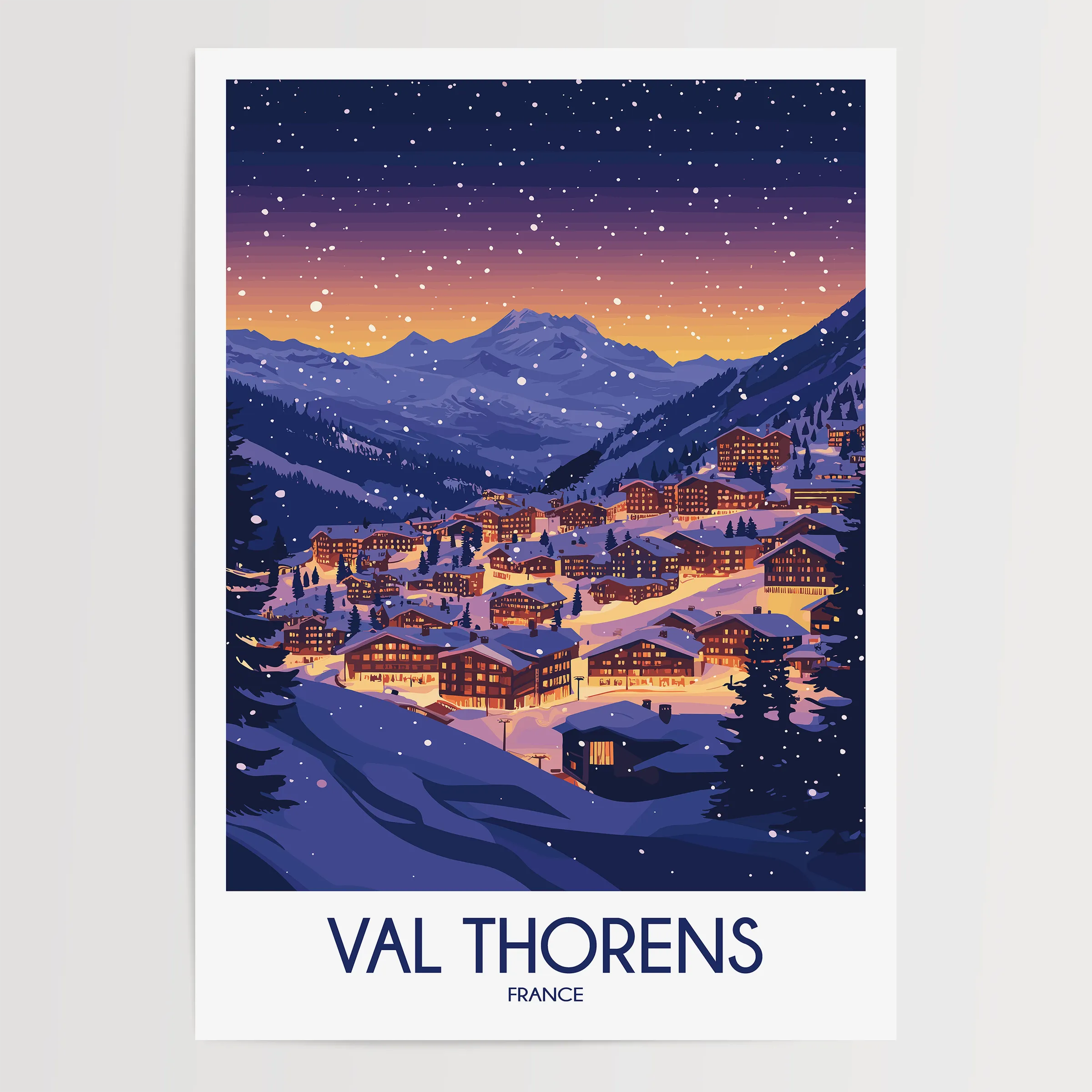 Val Thorens Souvenir Poster Print