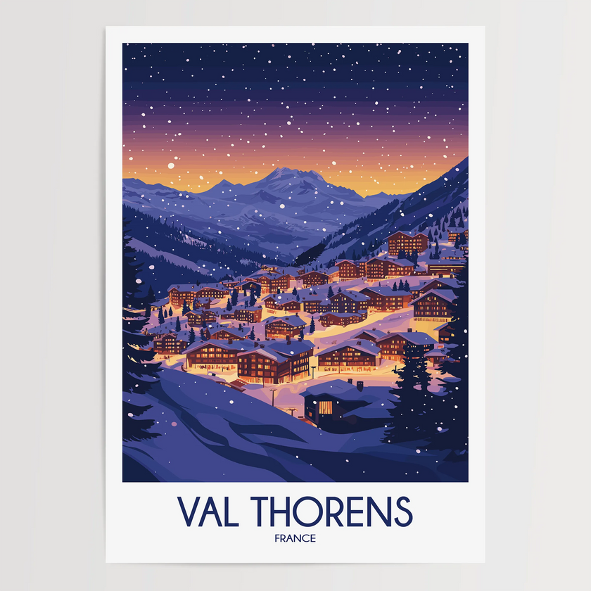 Val Thorens Souvenir Poster Print