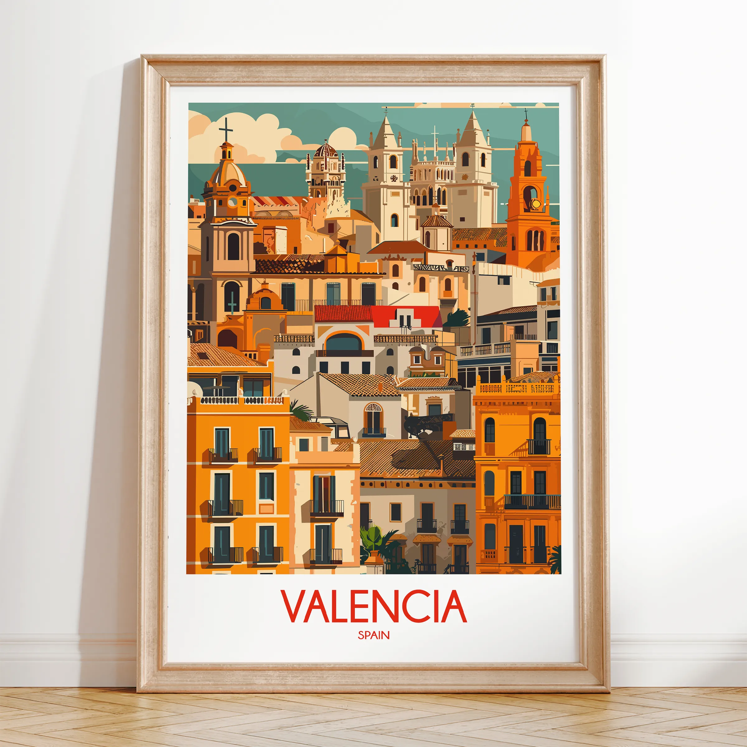 Valencia Vintage Style Print