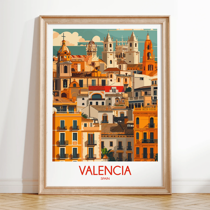 Valencia Vintage Style Print