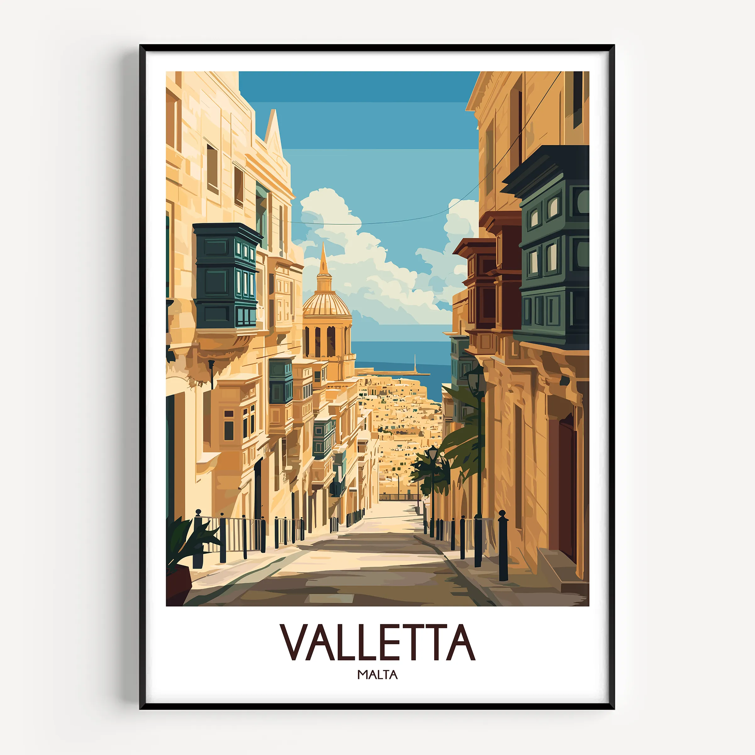 Valletta Destination Art Gift