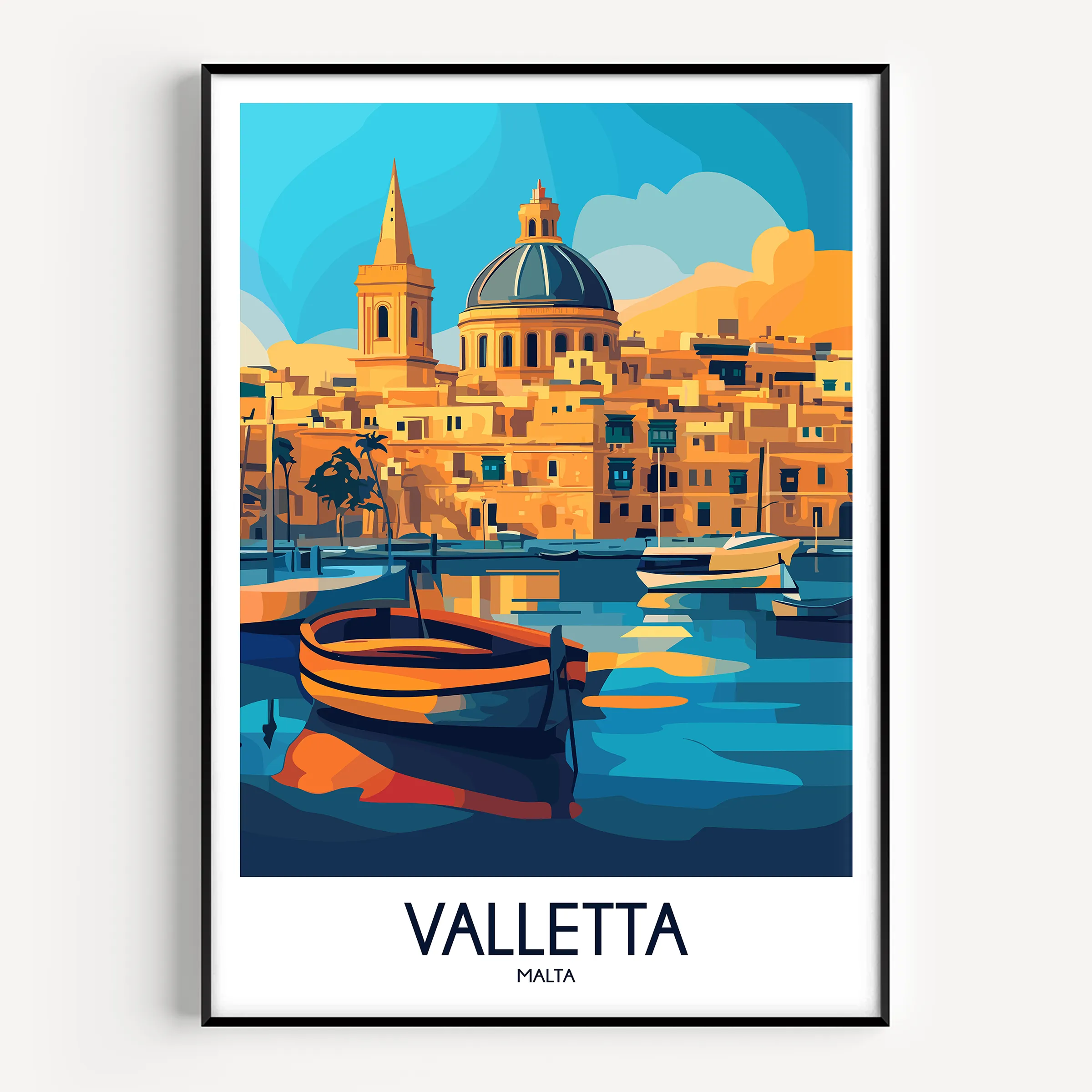 Valletta Destination Art Gift