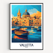 Valletta Destination Art Gift