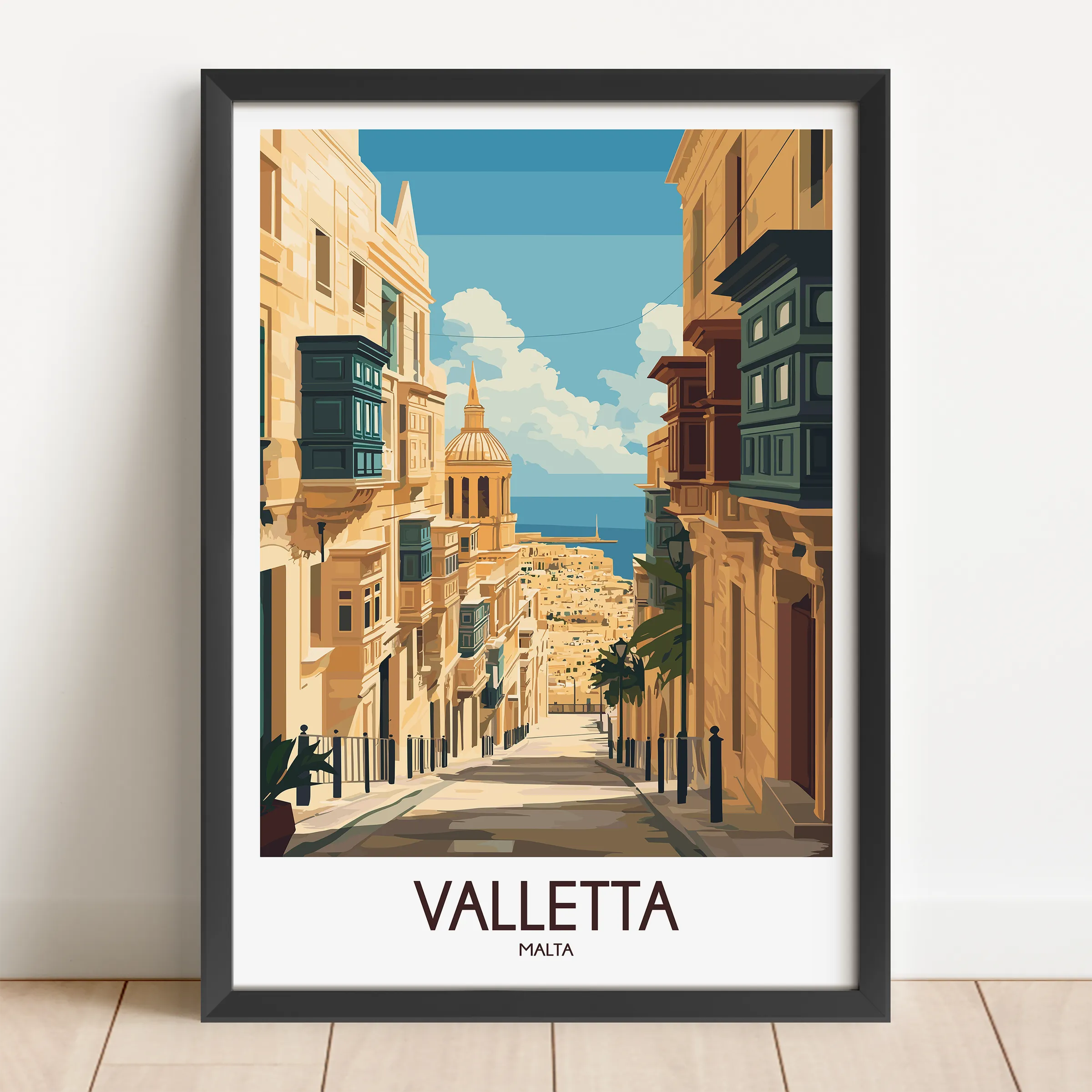 Valletta Scenic Landscape Art