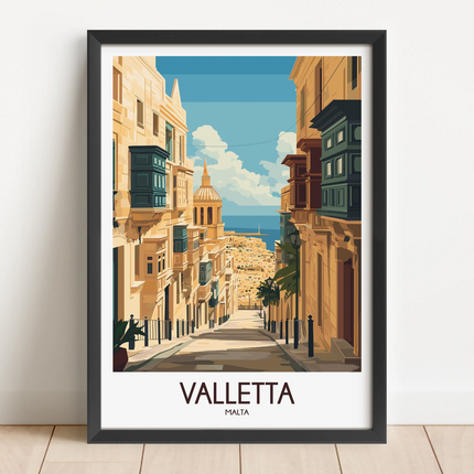 Valletta Scenic Landscape Art