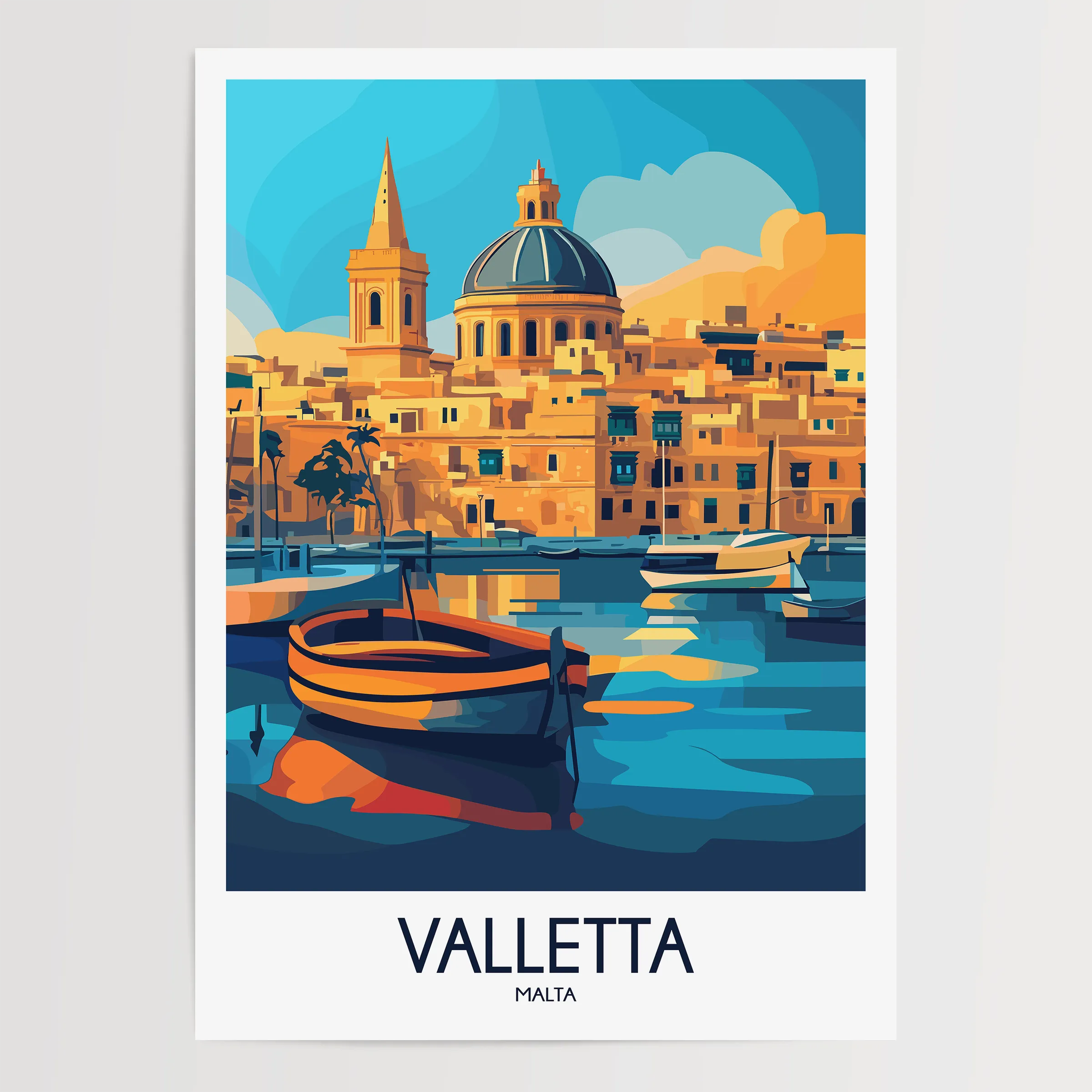 Valletta Souvenir Poster Print