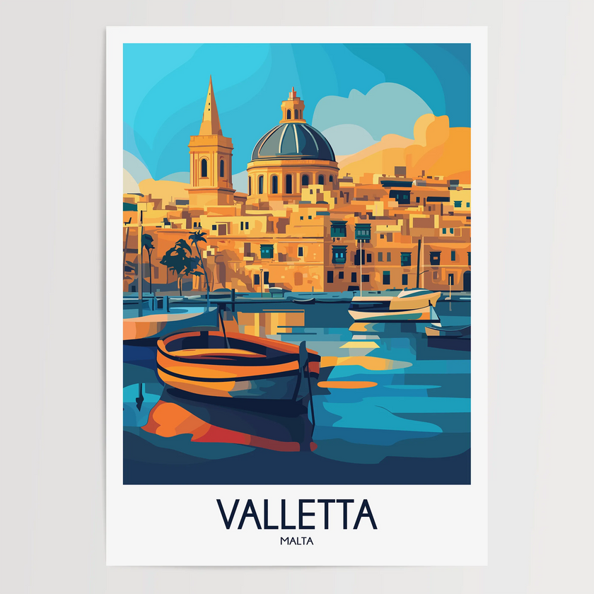Valletta Souvenir Poster Print