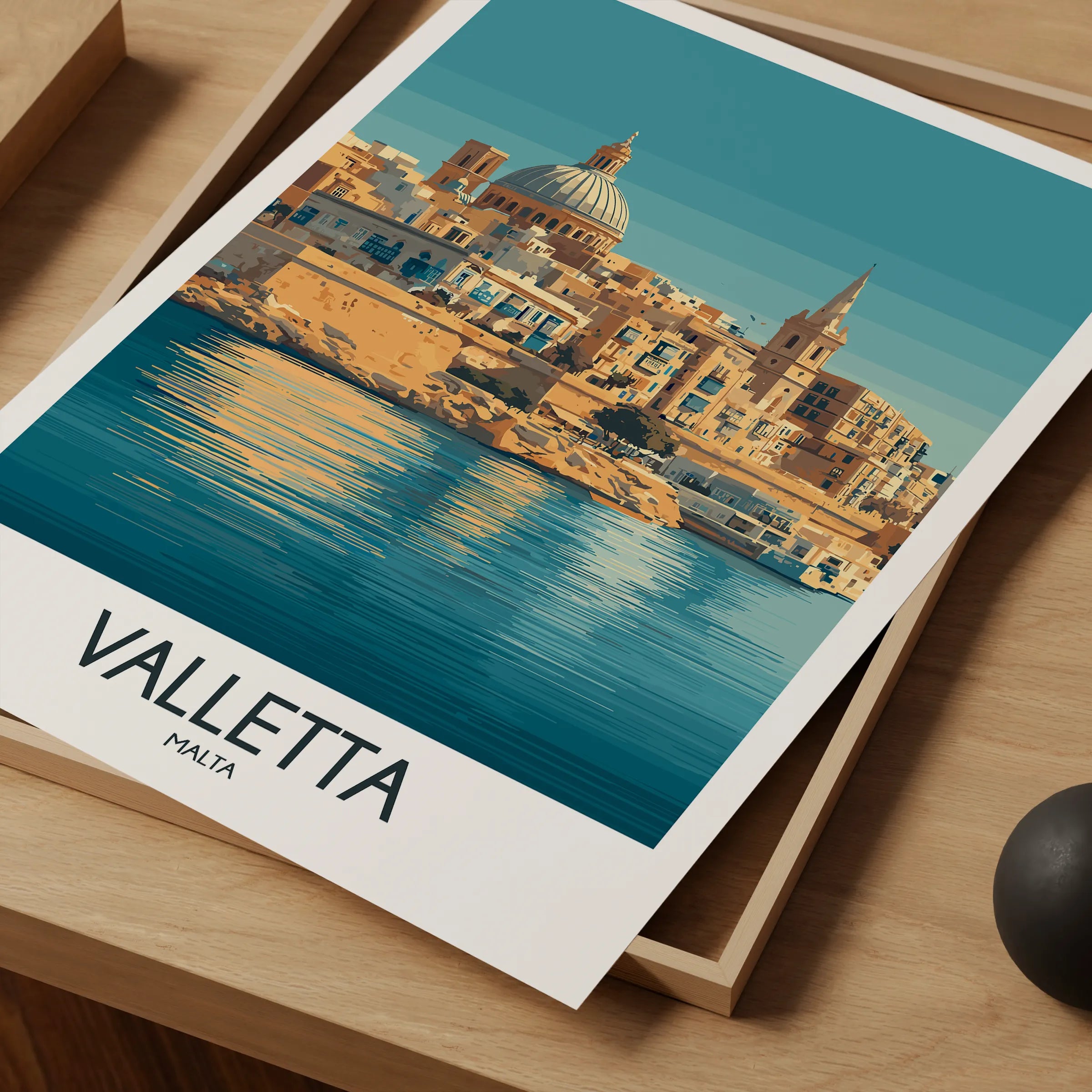 Valletta Vintage Style Print