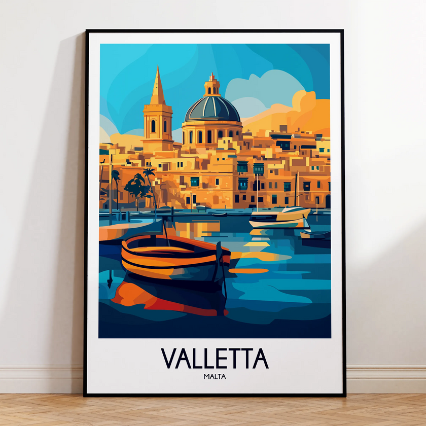 Valletta Vintage Style Print