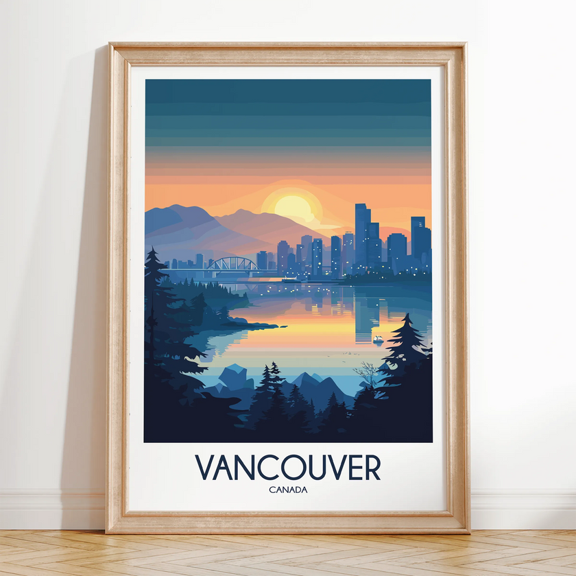 Vancouver Modern Travel Poster