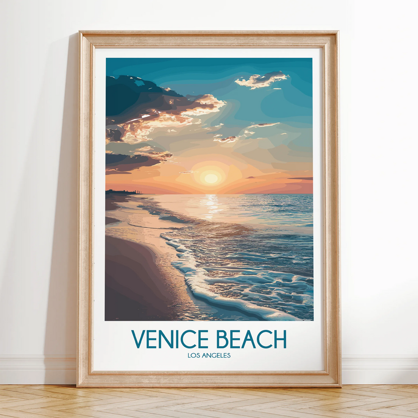 Venice Beach Minimalist Wall Art