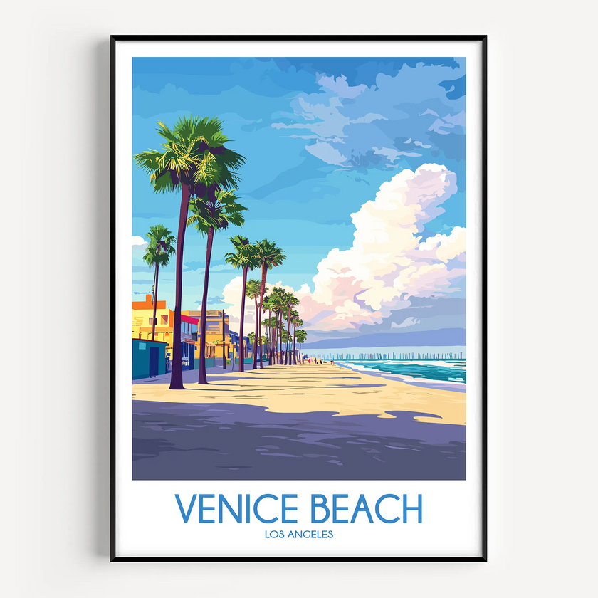 Venice Beach Minimalist Wall Art