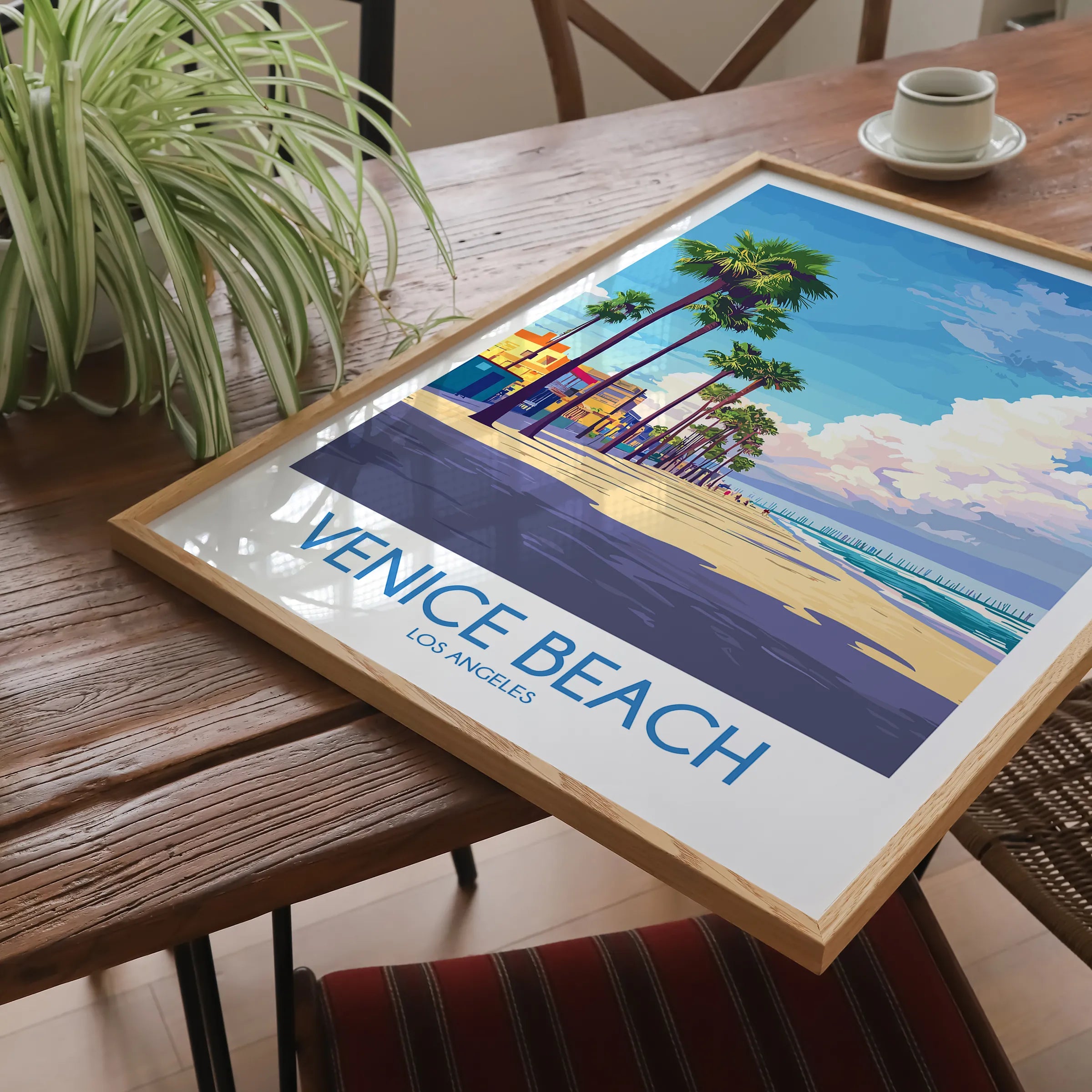 Venice Beach Modern Travel Poster