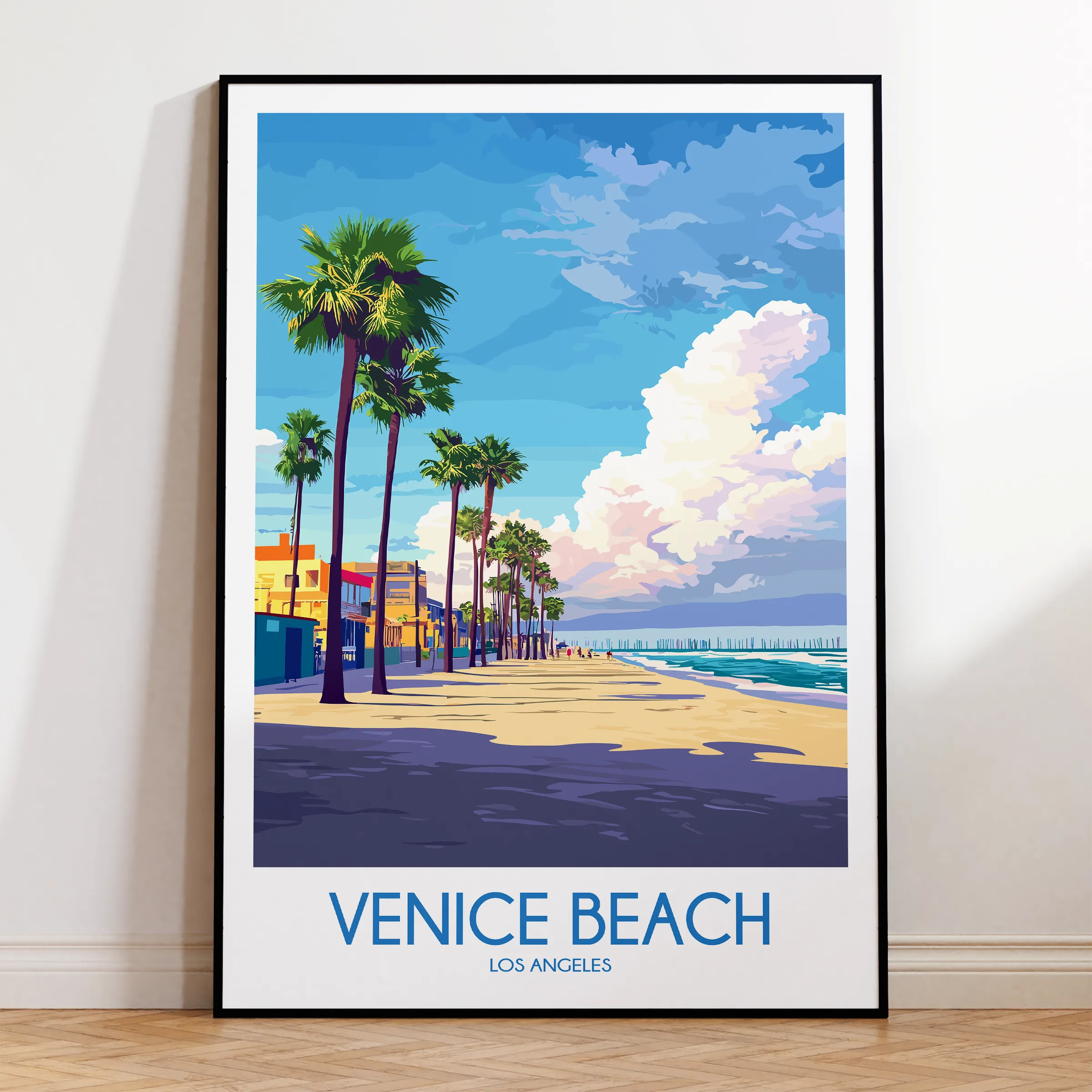 Venice Beach Scenic Landscape Art