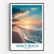 Venice Beach Scenic Landscape Art