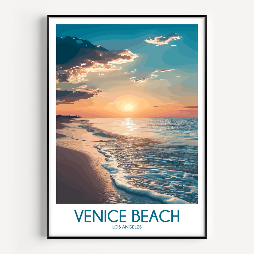 Venice Beach Scenic Landscape Art