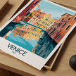 Venice Retro Travel Illustration