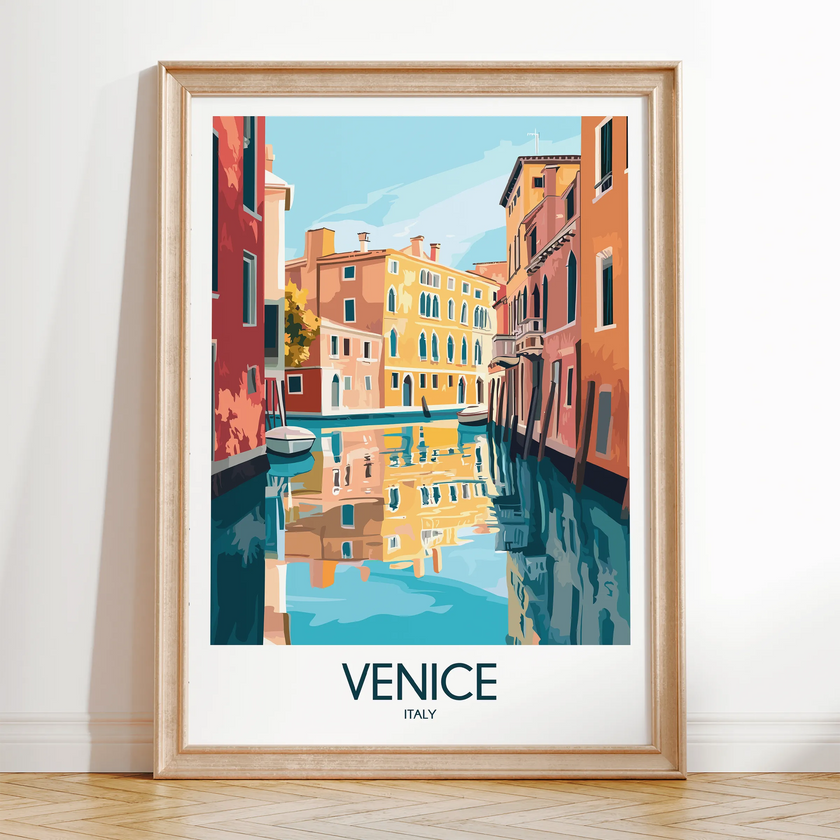 Venice Vintage Style Print