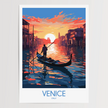 Venice Vintage Style Print
