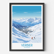 Verbier Modern Travel Poster
