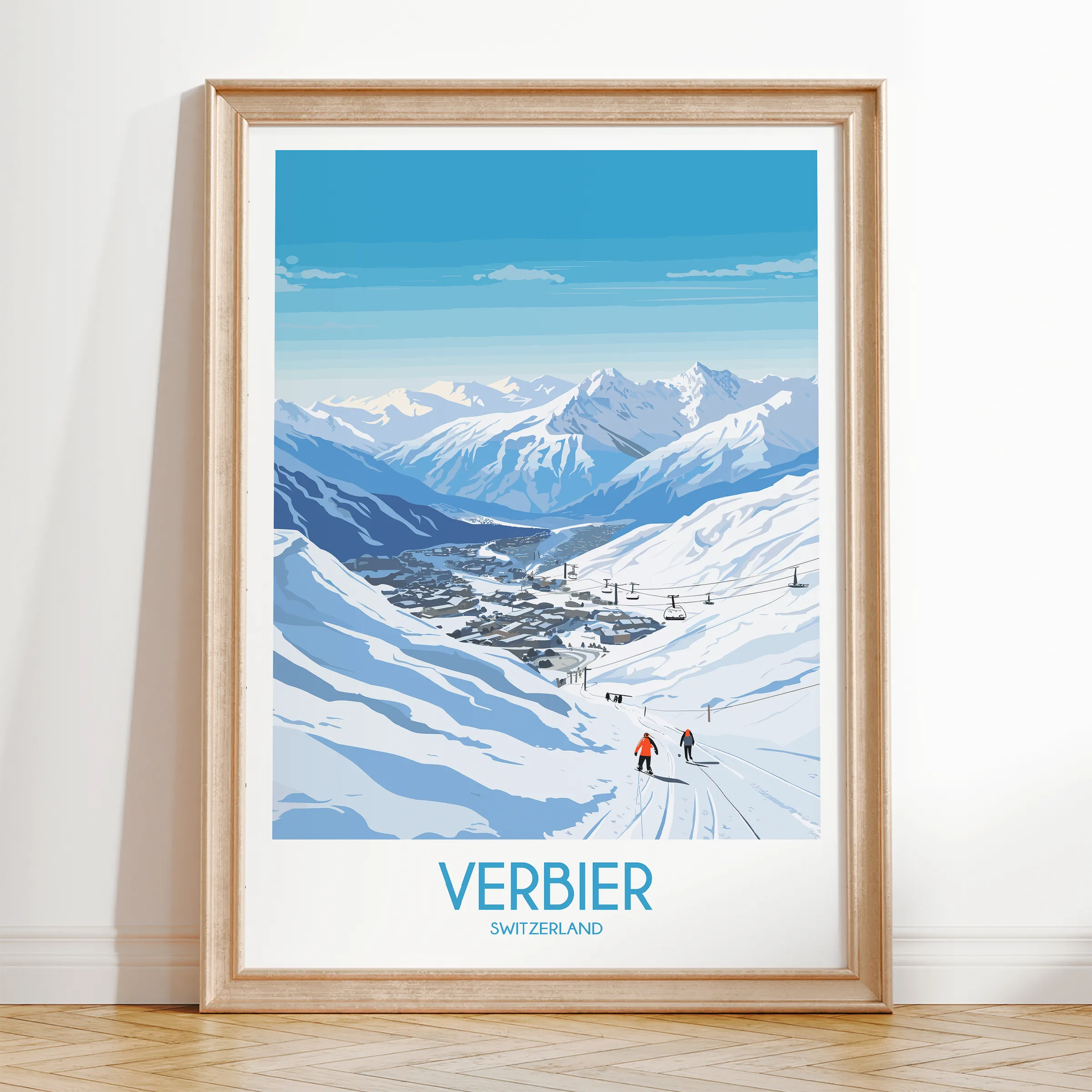 Verbier Souvenir Poster Print