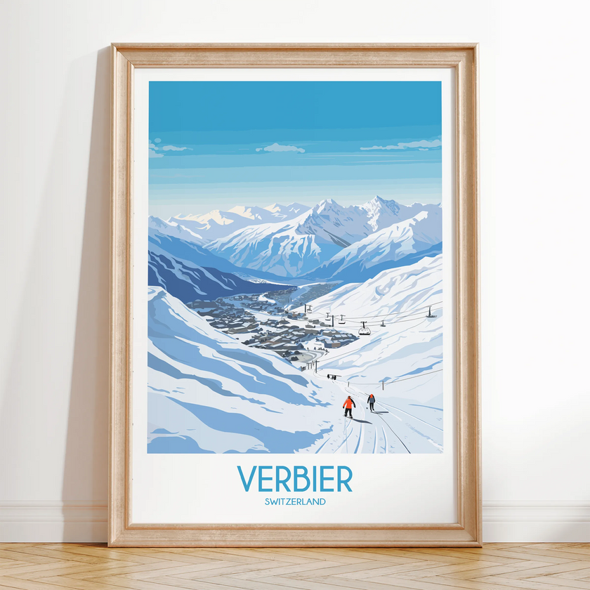 Verbier Souvenir Poster Print
