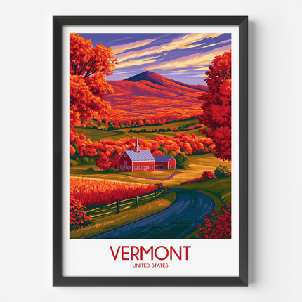 Vermont Souvenir Poster Print
