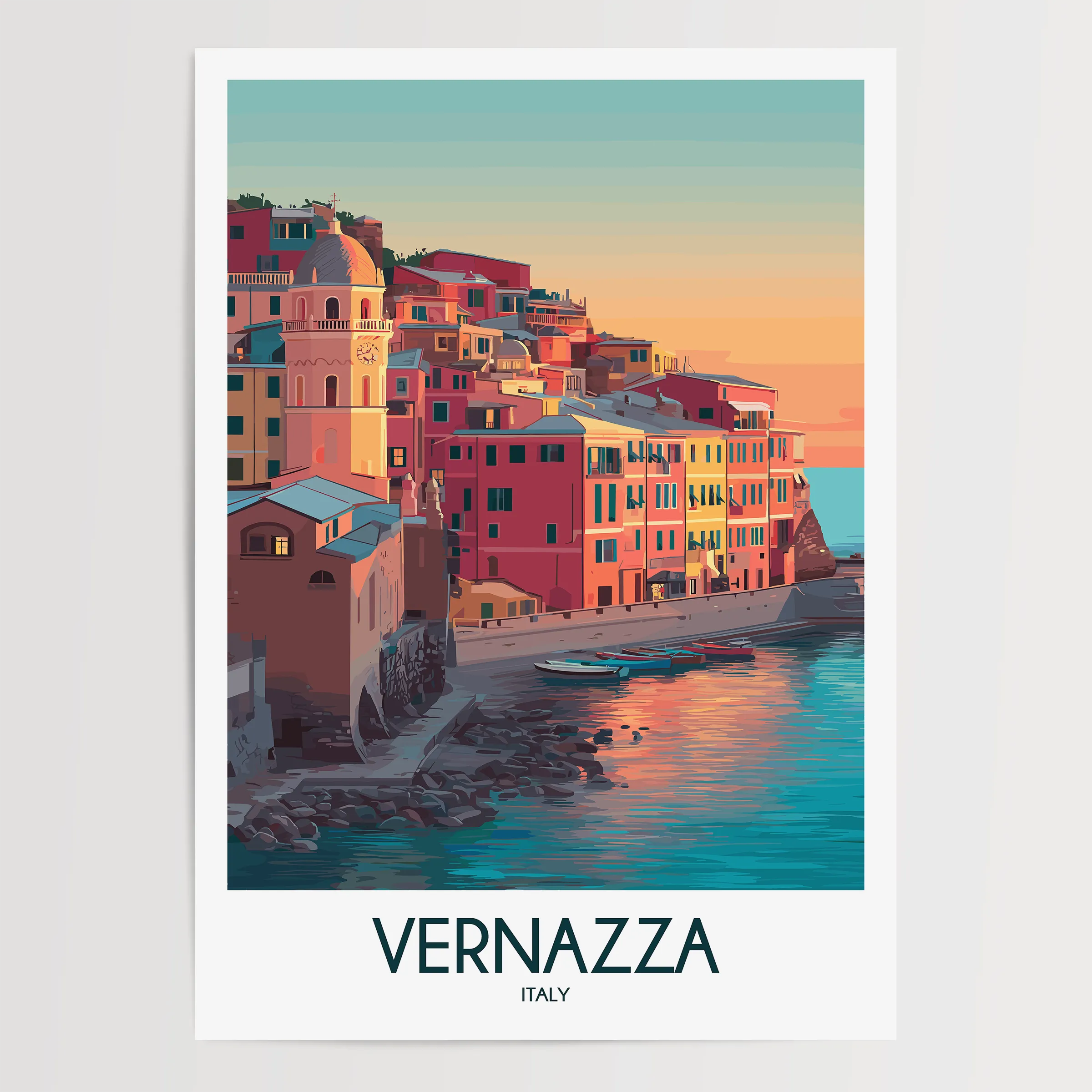 Vernazza Souvenir Poster Print