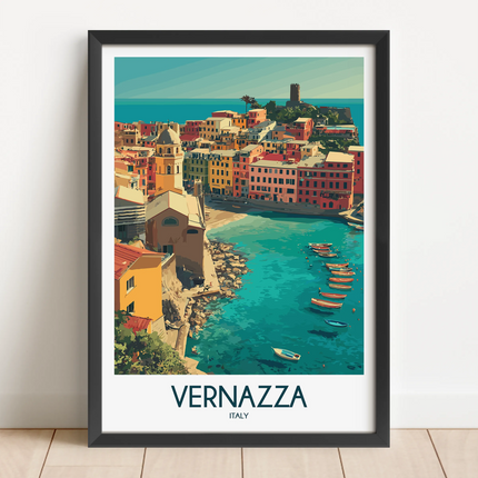Vernazza Vintage Style Print