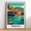 Vernazza Vintage Style Print