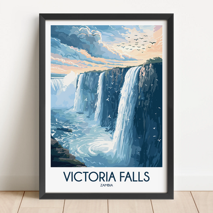 Victoria Falls Scenic Landscape Art