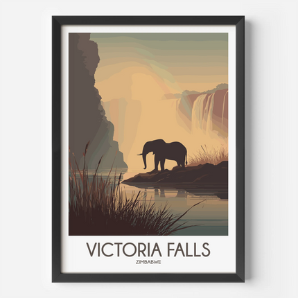Victoria Falls Scenic Landscape Art