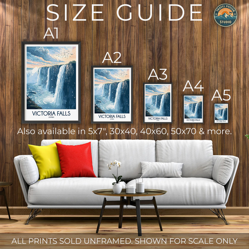 Victoria Falls Souvenir Poster Print