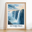 Victoria Falls Vintage Style Print